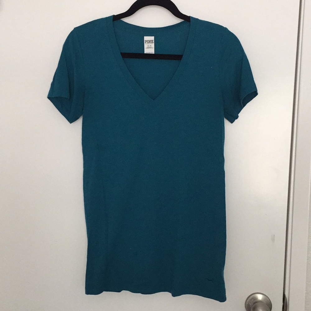 Teal V-Neck T-Short